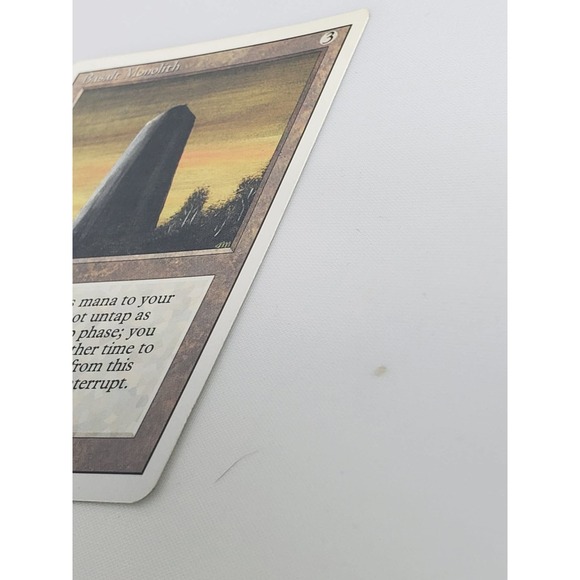 MTG Basalt Monolith Revised Edition 3rd Edition Artifact Magic Card 1994 - Picture 3 of 11